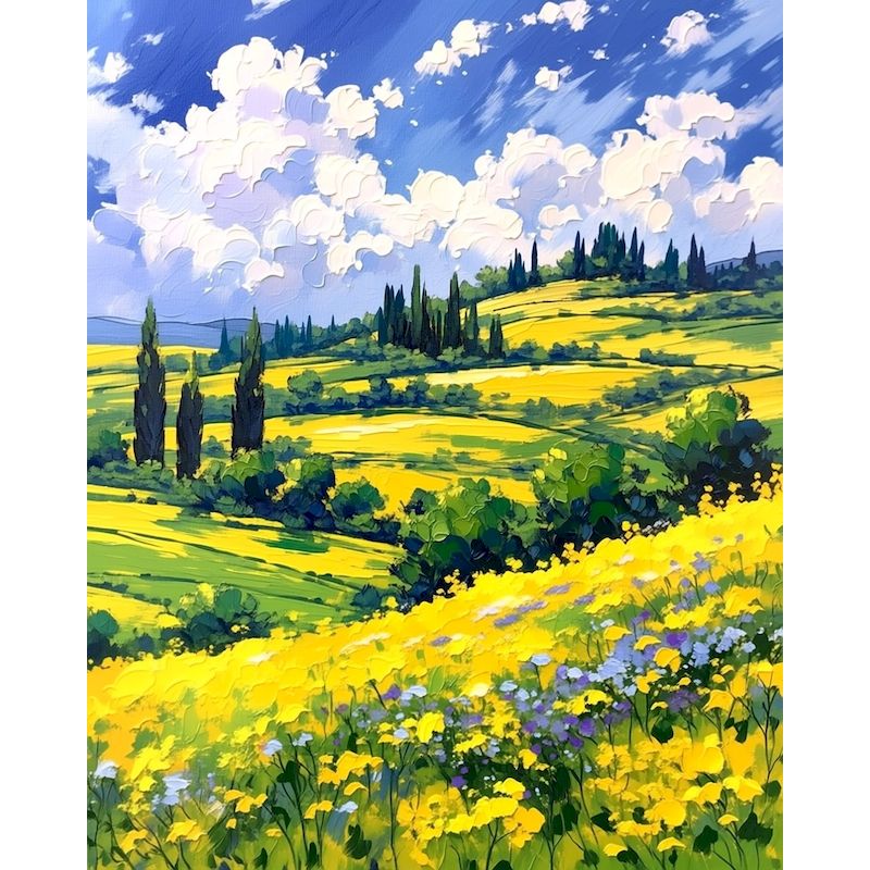 Art And Craft Numbers - لوحة زيتية يدوية الصنع من CHENISTORY