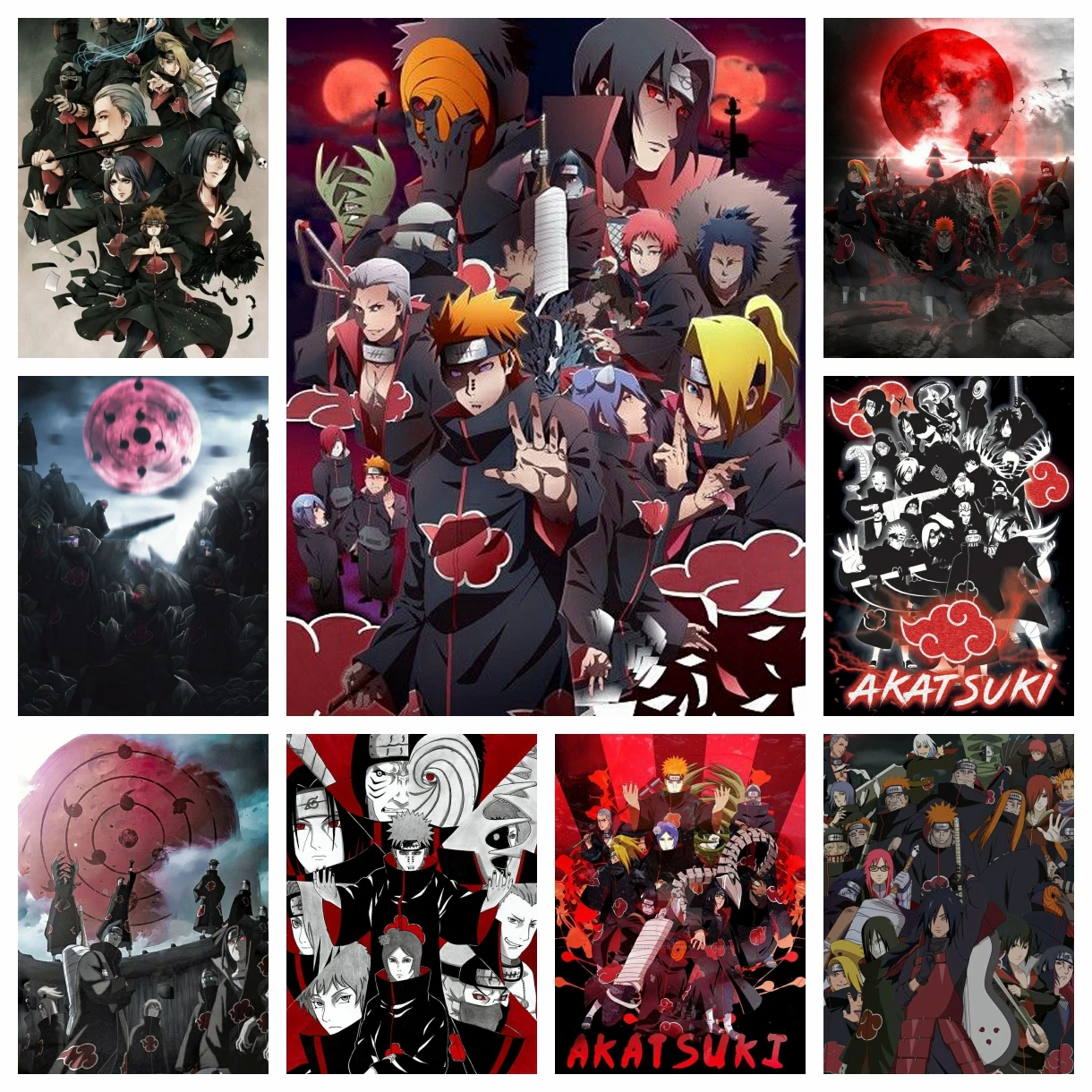 Art Craft Japan - ناروتو أكاتسوكي 2025 لوحة ماسية جديدة،
