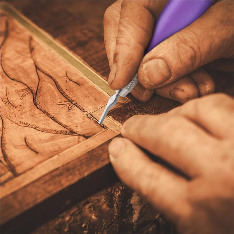 Linocut Carving Tool - مجموعة أدوات قطع اللينوليوم للحرف اليدوية،