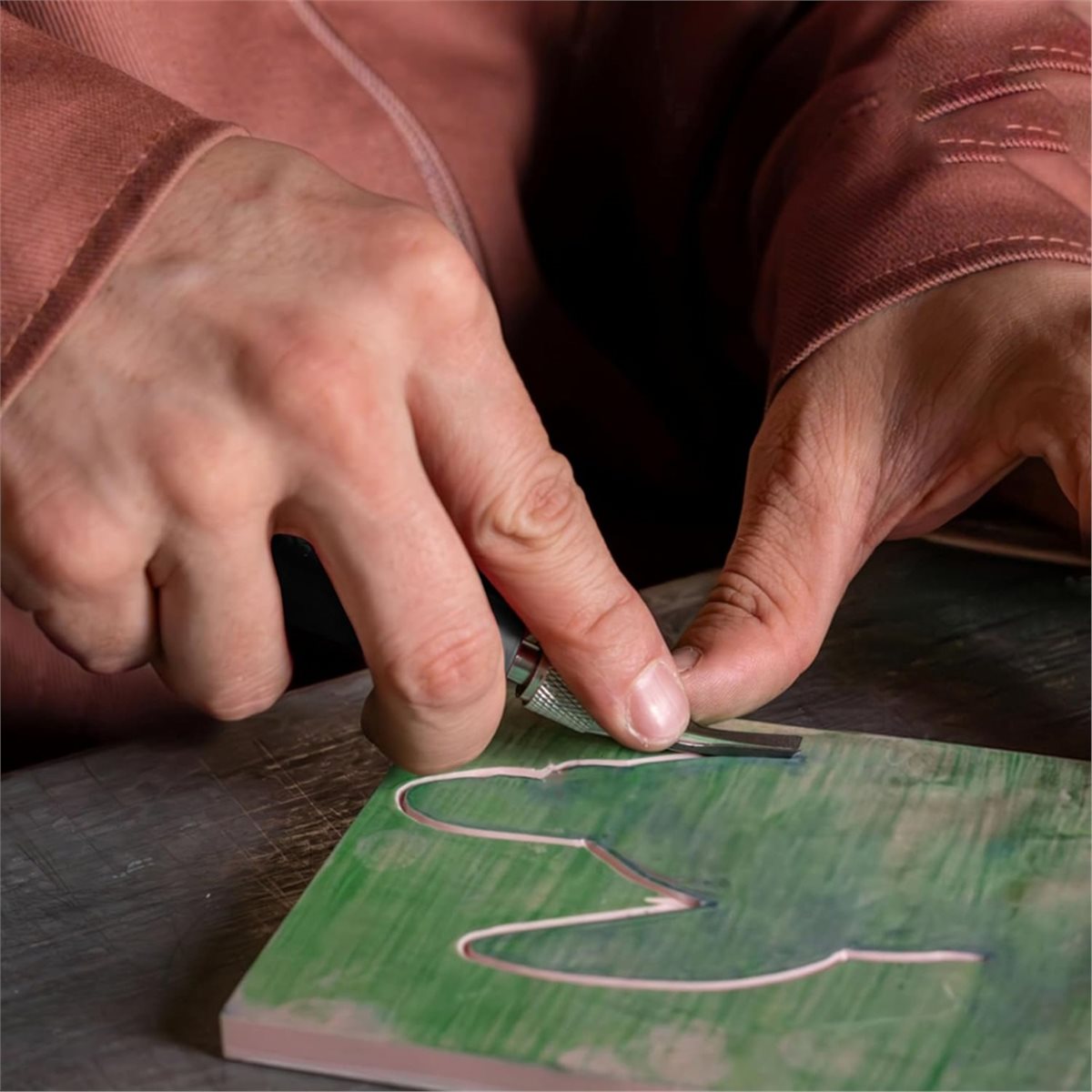 Linocut Carving Tool - مجموعتان من أدوات نحت Linoleum مجموعة