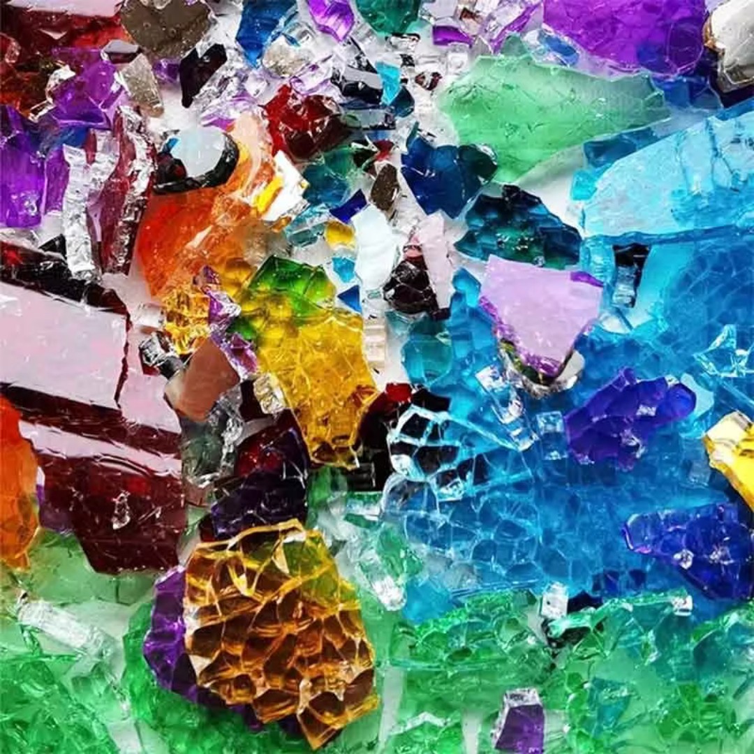 Art Craft Mirror - قطع فسيفساء زجاجية متعددة الألوان 50/100