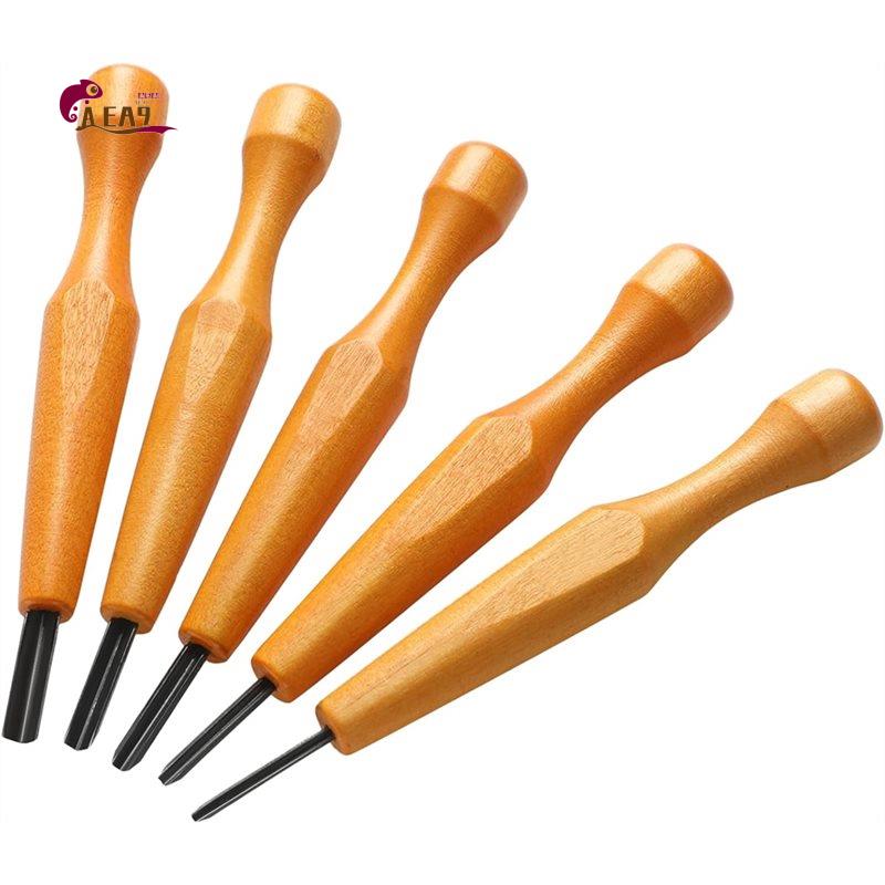 Linocut Carving Tool - مجموعة أدوات النحت AEA9-5 قطع -
