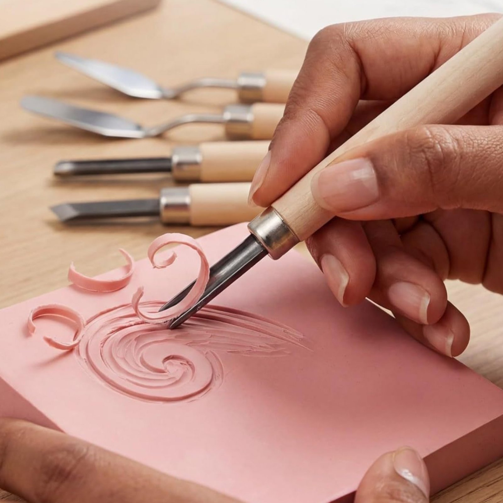 Linocut Carving Tool - طقم أدوات نحت اللينوليوم من 9