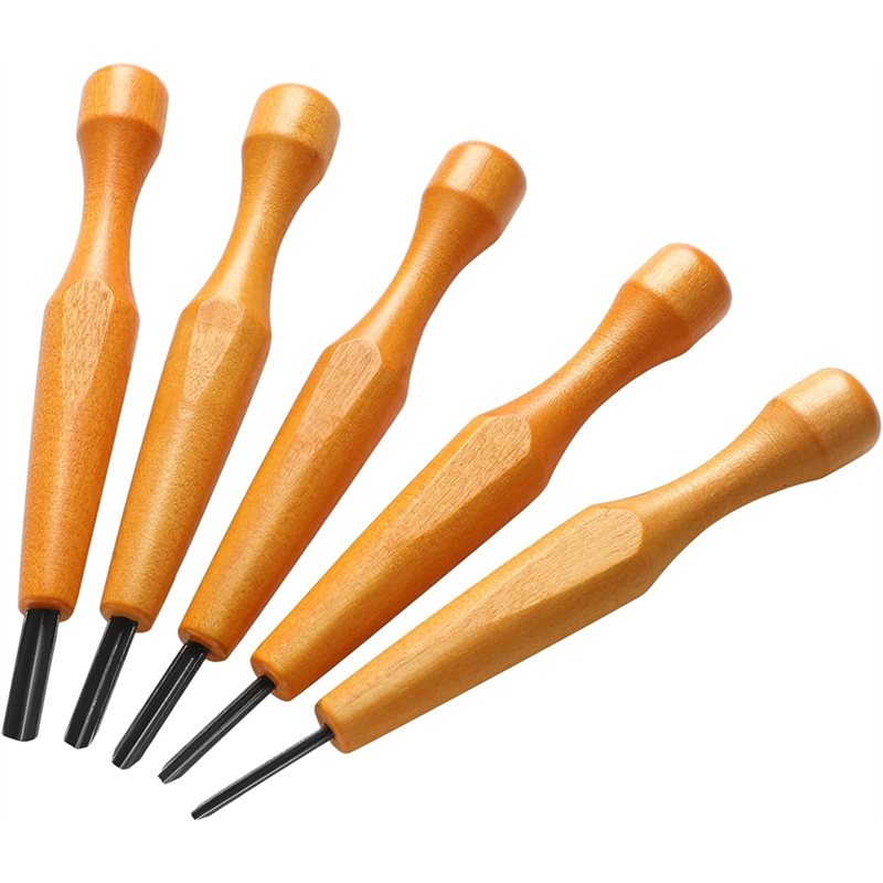 Linocut Carving Tool - رائجة البيع-اللينوليم الثلاثي لأدوات نحت الخشب