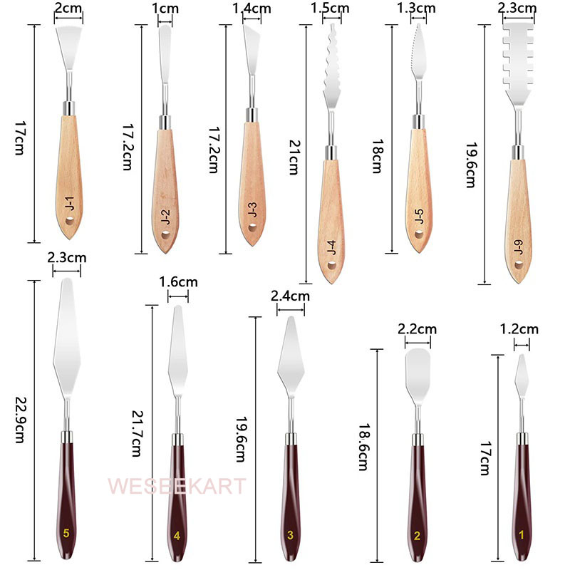 مجموعة من 11 قطعة من سكاكين ال - مراجعة Painting Knife Palette وسعره