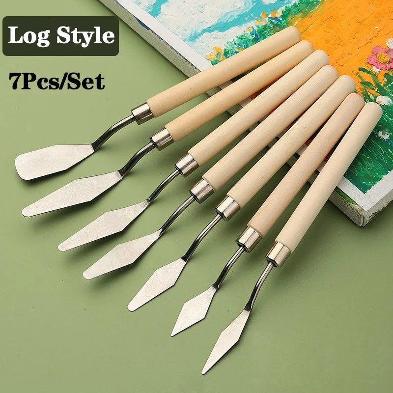 5/7 قطعة مجموعة الفن النفط الل - مراجعة Painting Knife Palette وسعره