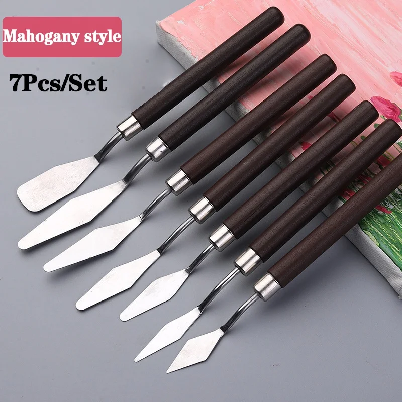 5/7 قطعة مجموعة الفن النفط الل - مراجعة Painting Knife Palette وسعره