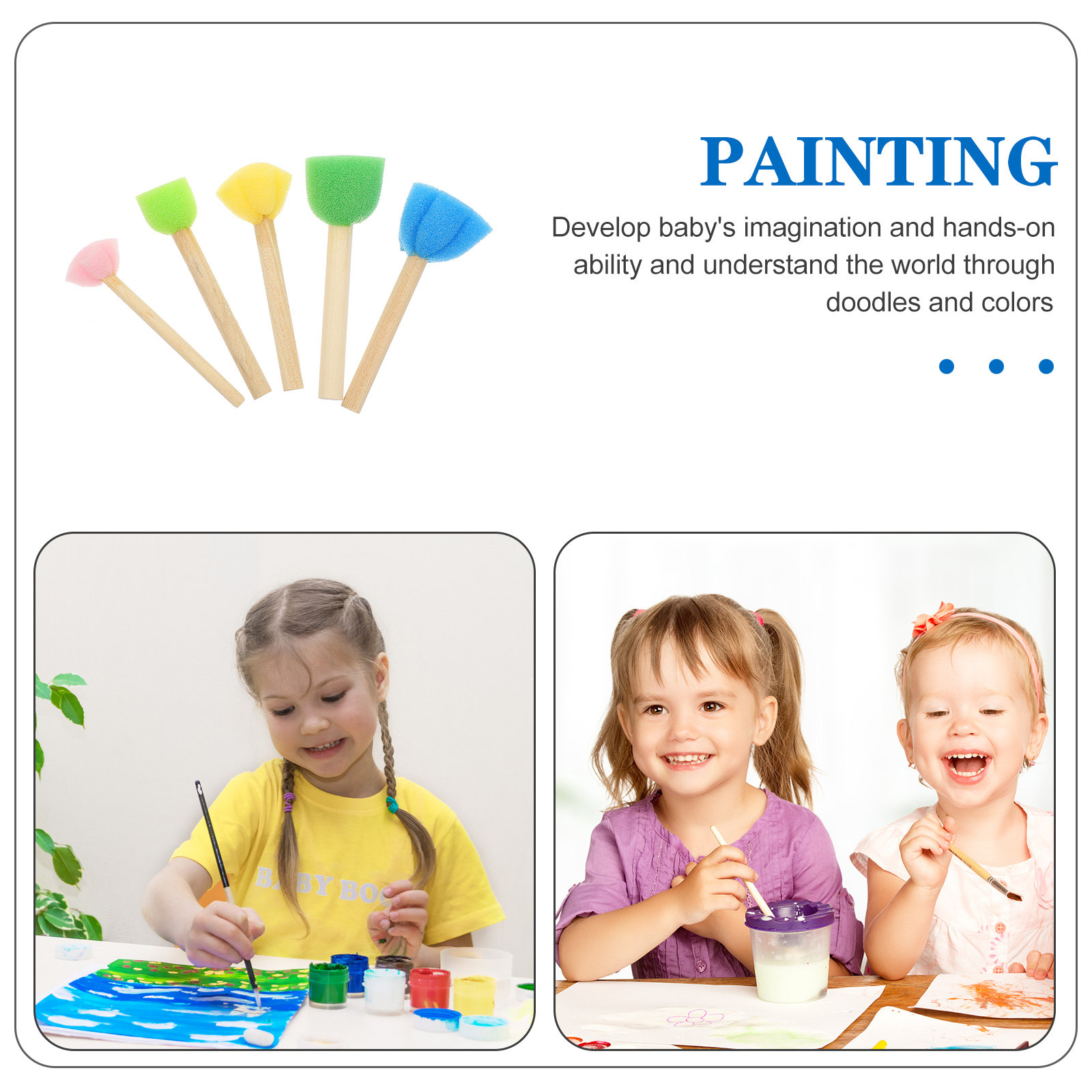 25 قطعة من إسفنج الرسم الفني،  - مراجعة Art And Craft With Paint وسعره