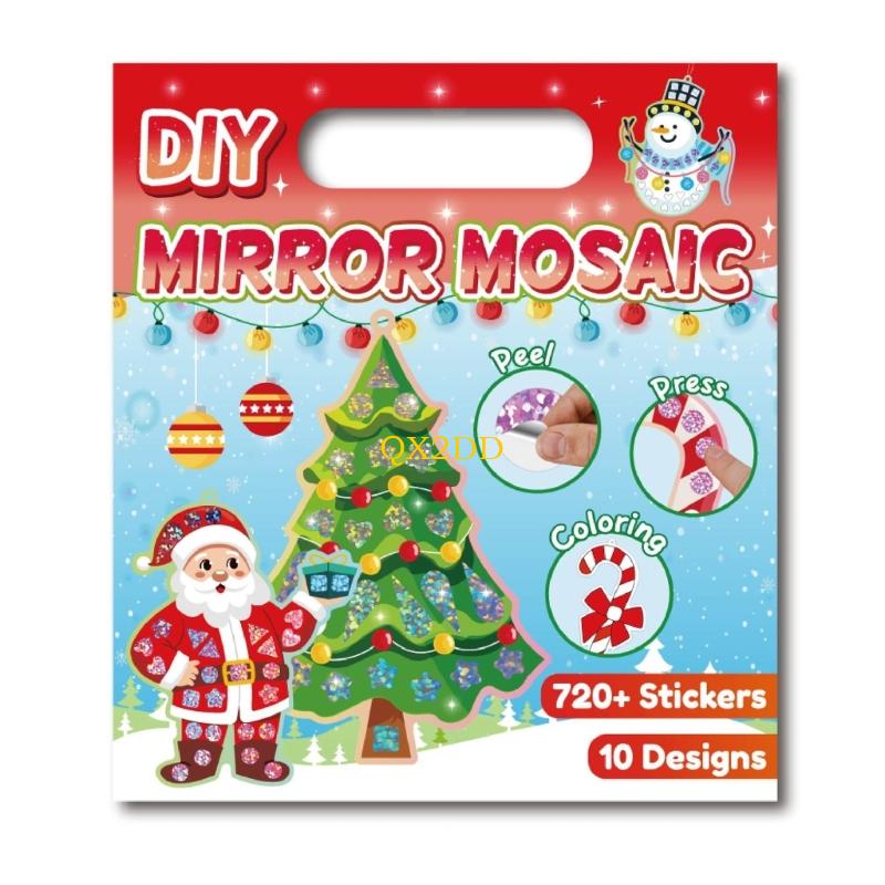 QX2D عيد الميلاد احباط ملصق لل - مراجعة Art Craft Mirror وسعره