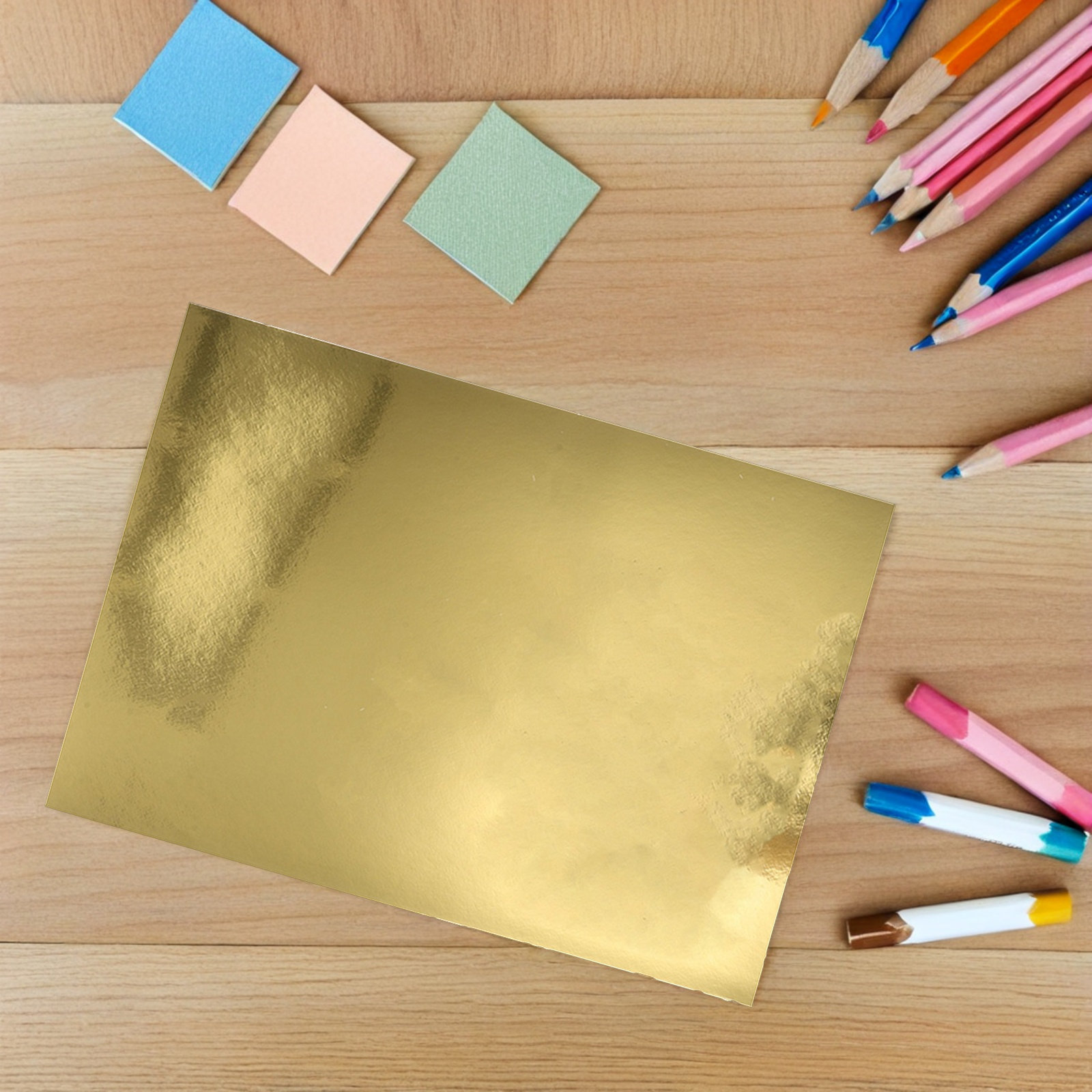 50 قطعة من ورق الكرتون المعدني - مراجعة Art Craft Mirror وسعره