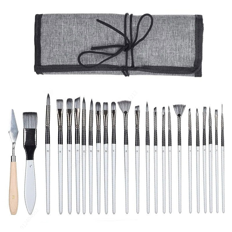 مجموعة فرش طلاء أكريليك 24 قطع - مراجعة Painting Knife Palette وسعره