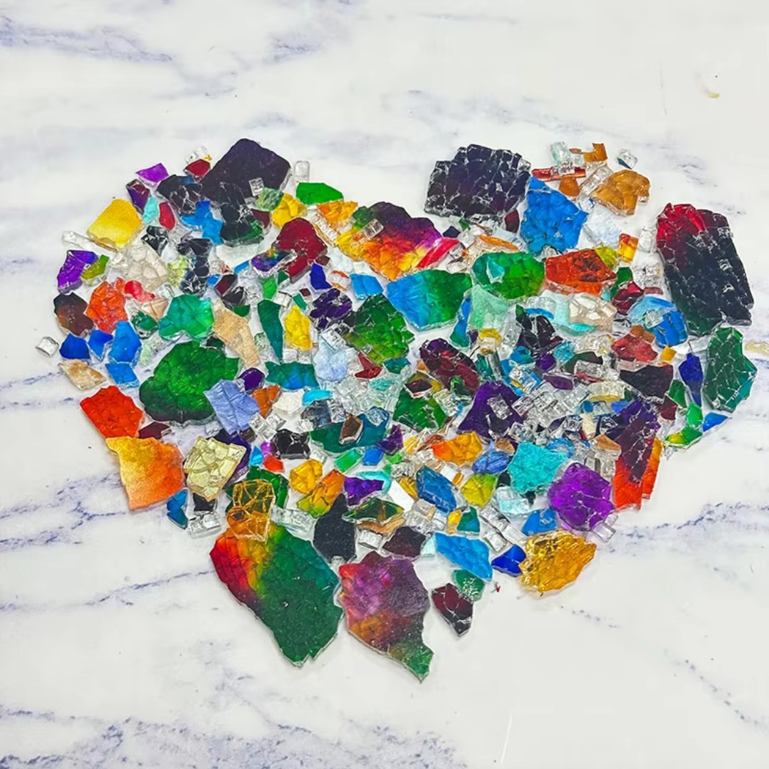 قطع فسيفساء زجاجية متعددة الأل - مراجعة Art Craft Mirror وسعره