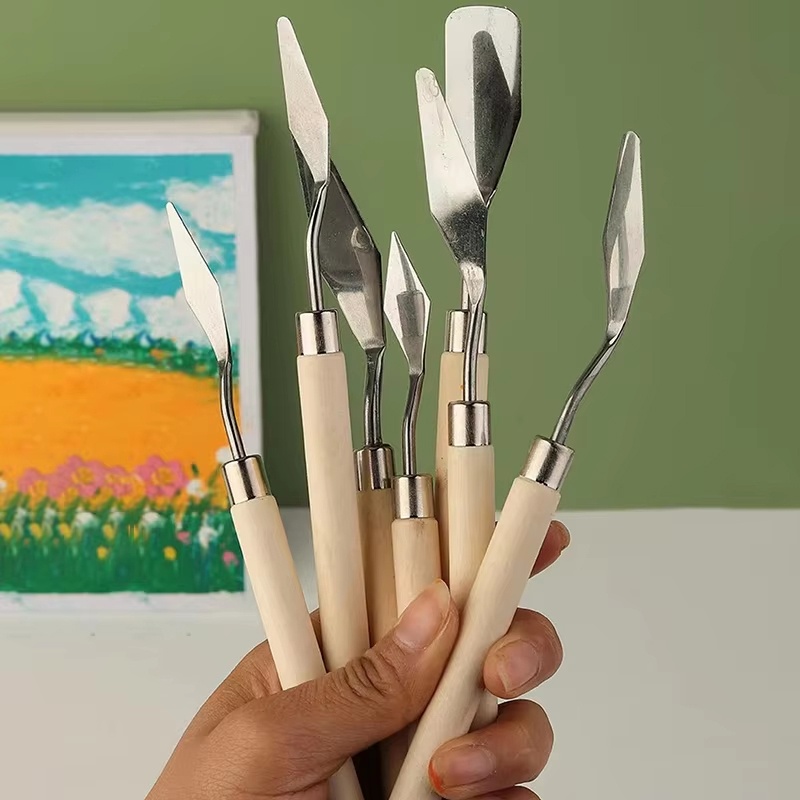 7 قطعة لوحة من الفولاذ المقاوم - مراجعة Painting Knife Palette وسعره