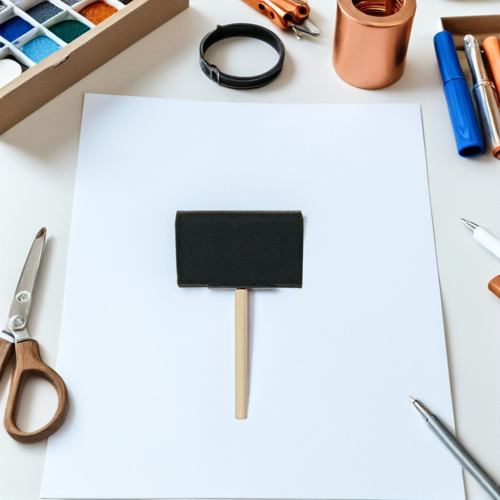 30 قطعة من فرش الرسم الإسفنجية - مراجعة Wallpaper Art And Craft وسعره