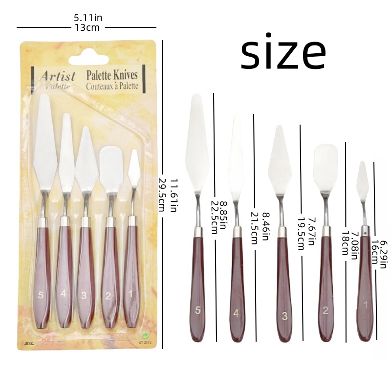 أدوات فنية: سكين توزيع ألوان ا - مراجعة Painting Knife Palette وسعره