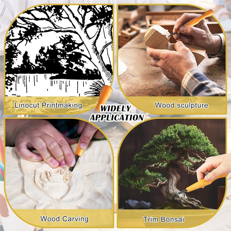 رائجة البيع-اللينوليم الثلاثي  - مراجعة Linocut Carving Tool وسعره